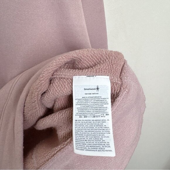 Smartwool Mens Xsmall French Terry Merino Wool Mauve Hoodie - Picture 13 of 16